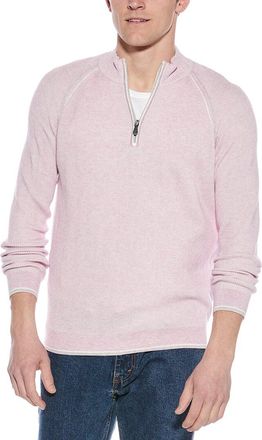 Raffi English Rib 1/4-Zip Mock Neck Sweater