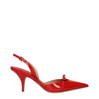 Ferragamo Gylla Damens Sandalen Lackrot/Feuer