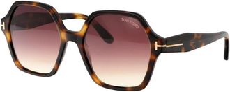 Tom Ford Romy Zonnebril - Dames - Zonnebrillen - Bruin - 56 MM - Accessoires