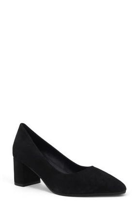 Aquatalia Kari Weatherproof Pointed Toe Pump in Black Suede at Nordstrom Rack, Size 9.5