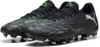 Puma Future 8 Play FG/AG Soccer Shoe Unisex, PUMA Black-PUMA Silver-Fluo Green, 10.5