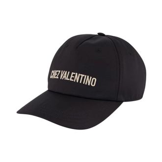 Valentino Garavani Chez Valentino Baseball Cap - Heren - Petten - Zwart - 58 CM - Katoen - Accessoires