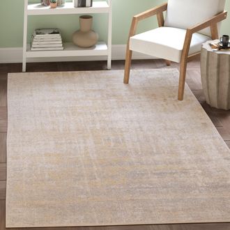 Safavieh Adirondack Machine Made Area Rug, Creme / Gold Contemporary Style Easy Care