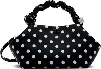 Ganni Borsa tote a pois - Nero