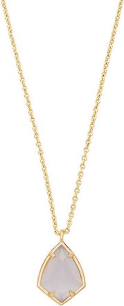 Kendra Scott Cory Semiprecious Stone Pendant Necklace in Slate Cats Eye at Nordstrom Rack