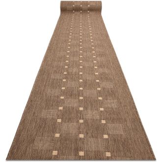RugsX Rugsx - Alfombra De Pasillo Sizal Floorlux Modelo 20079 Color Caf&eacute;/color Ma&iacute;z 120 Cm Beige 120x290 Cm