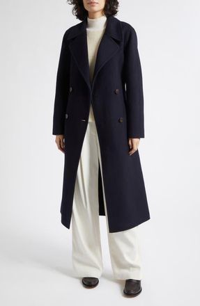 Reiss Rene Wool Blend Coat in Navy at Nordstrom, Size 14