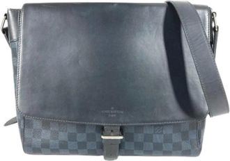 Louis Vuitton Pre-owned Damier Cobalt Messenger Bag - Dames - Vintage Schoudertas - Blauw - ONE Size - Vintage