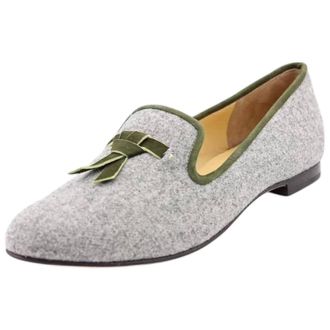 Cole Haan Womens Sabrina Tassel Loafer In Gray Fln