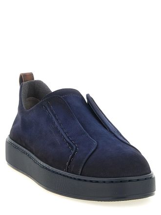 Santoni Victory Sneaker - Navy