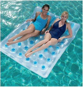 Trade Shop Trade Shop - Materassino Gonfiabile 36 Buchi 193 X 142 Cm Doppio Comfort Portata 180 Kg 43055