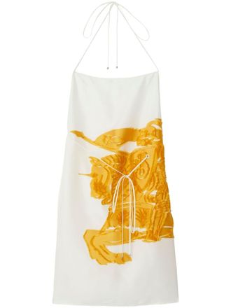Burberry Jurk van zijdemix - Wit