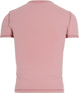 Diesel Womens T-Shirt Slim-Fit Rose Cotton T-Shirts & Jerseys