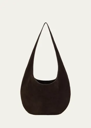 WE-AR4 The H Suede Hobo Bag