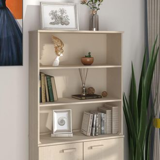 vidaXL Vidaxl - Aparador Superior Hamar Pino Macizo Marr&oacute;n Miel 85x35x100 Cm