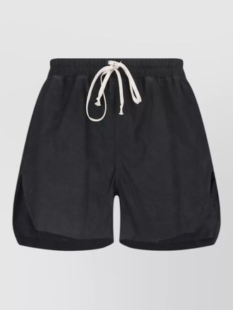 Rick Owens straight cut shorts side slits design