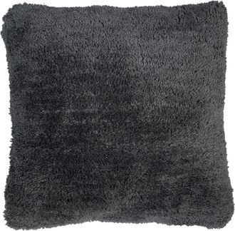 Malagoon Coj&iacute;n de lana capiton&eacute; macizo acogedor gris 50x50