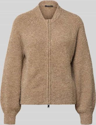 OPUS Strickjacke mit Zweiwege-Rei&szlig;verschluss Modell Dosmic in Taupe, Gr&ouml;&szlig;e 36