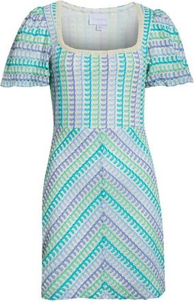 Sugarlips Widley Reyna Crochet Minidress in Blue White at Nordstrom, Size X-Small