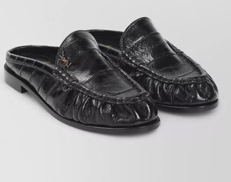 Saint Laurent le loafer 15 backless leather mules