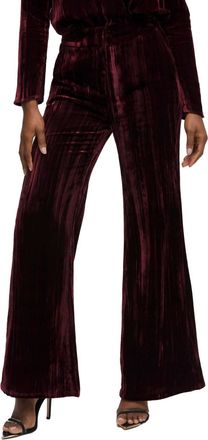 Good American Womens Flare Velvet Pant In Port