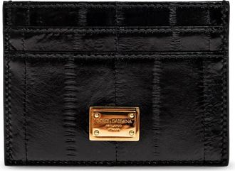 Dolce & Gabbana Logo Kaarthouder - Dames - Portefeuilles - Zwart - ONE Size - Leer - Accessoires