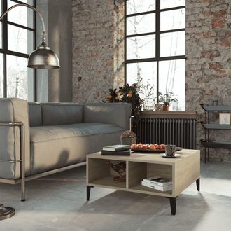 vidaXL Tavolino Da Salotto Rovere Sonoma 60x60x30 Cm Legno Multistrato - Vidaxl