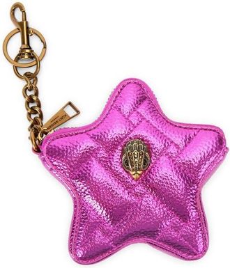 Kurt Geiger Kensington Heart Mirror Bag Charm in Bright Pink at Nordstrom