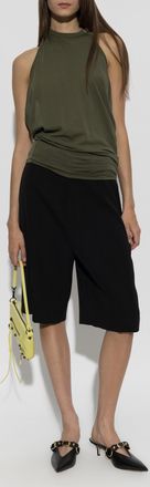 Balenciaga Top With Bare Shoulders, Womens, Green