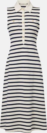 Frame Denim Abito polo Sea Breeze in cotone a righe