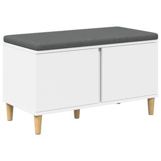 vidaXL Banco De Entrada 80 X 38 X 46 Cm Madera Ingenierizada Y Tela Vidaxl