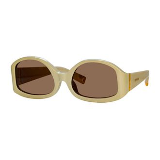 Jacquemus Ladies Black Geometric Sunglasses JAC/15 C3