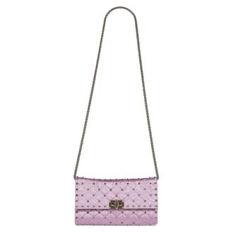 Valentino Garavani Rockstud Spike Crossbody Bag - female - Valentino Garavani - Shoulder Bags - Purple - ONE SIZE - Bags