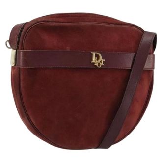 Dior Pre-owned Suede Shoulder Bag - Dames - Pre-owned - Bruin - Maat: ONE Size Su&egrave;de