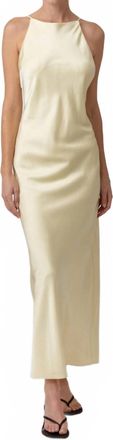 Line & Dot Emel Maxi Dress In Light Yellow