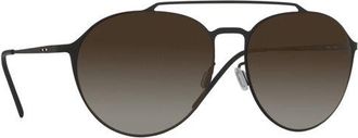 Italia Independent II 0221 009.000 Mens Sunglasses Black Size 58