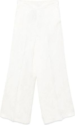 Twinset Witte Broek voor Vrouwen - Dames - Wijde Broeken - Wit - M - Broeken