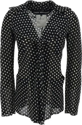 Junya Watanabe Black Polka Dot Unlined Slim Blazer
