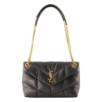 Saint Laurent Puffer Small - female - Saint Laurent - Shoulder Bags - Black - ONE SIZE - Bags