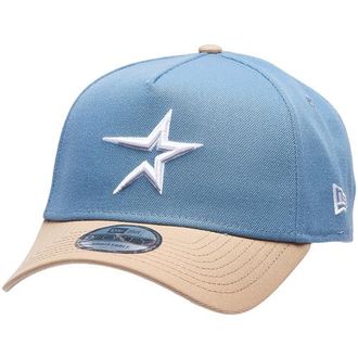 New Era Womens Houston Astros Astros 9FORTY A-Frame Cap - Adult - Faded Blue / Caramel