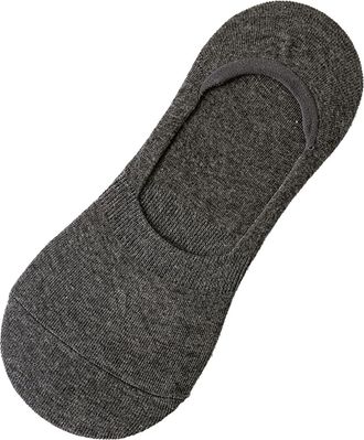 Generic Womens Combed Cotton Socks Summer Solid Color U Shaped Silicone Anti Socks Thermal Fleece Slipper Socks (Dark Gray, One Size)
