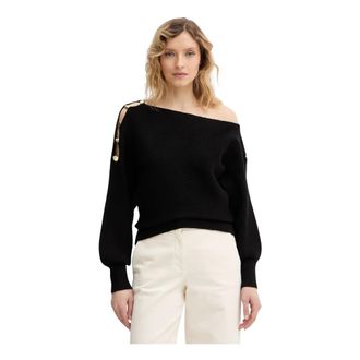 Guess Truien & Vesten, Dames, Zwart, S, Polyester, Jamia Sweater