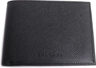 Bulgari Black Leather Wallet (Bi-Fold) (Pre-Owned)