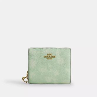 Coach Snap Wallet With Floral Print