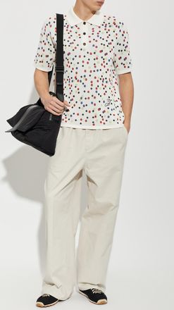 Jacquemus Cotton Trousers Croisiere, Mens, Cream