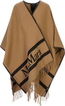 Max Mara Jassen, Dames, Bruin, ONE Size, Wol, Aris Poncho
