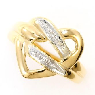 C&A Green Platinum Yellow Gold Yellow Gold (18K) Platinum 900 Band Ring (Pre-Owned)