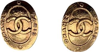 Chanel Vintage metalen oorbellen