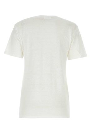 Isabel Marant Womens White Linen Zewel T-Shirt Matiere Principale:lin