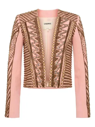 L'agence Blossom beaded jacket - Pink